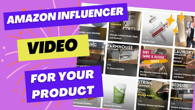 Gig Preview - Create an amazon influencer video featuring your product