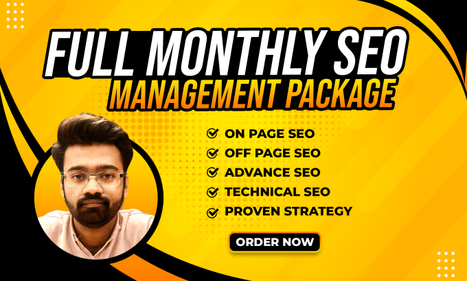 Gig Preview - Do monthly SEO for your website including on page and off page optimization