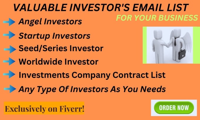 Gig Preview - Provide premium angel investors verified email list