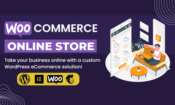 Gig Preview - Design your ecommerce store using wordpress and woocommerce