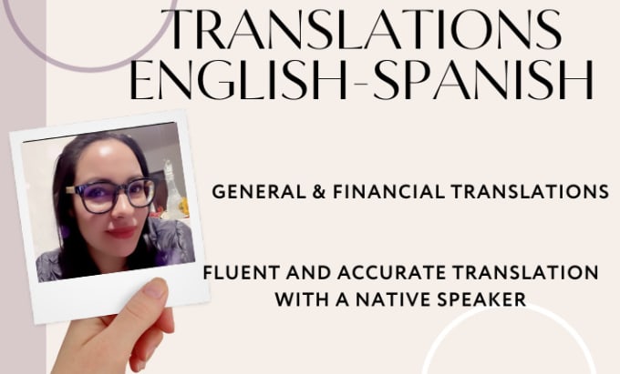 Gig Preview - Provide flawless translations as a spanish native speaker