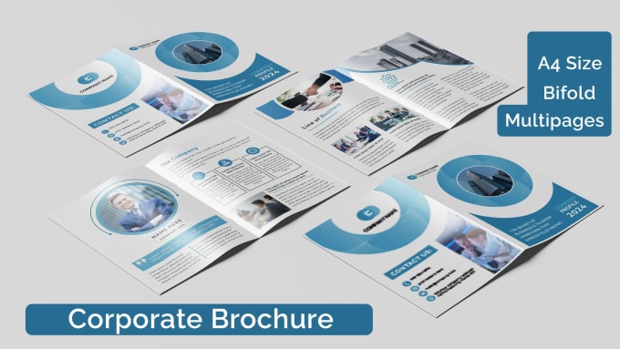 Gig Preview - Design occupational multi pages a4 bifold square landscape brochure