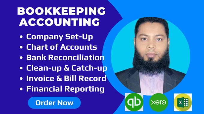 Gig Preview - Do quickbooks bookkeeping and xero bookkeeping, clean up, bank reconciliation