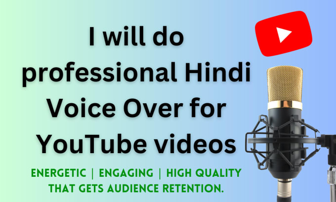 Gig Preview - Do hindi voice over for youtube videos