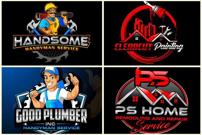 Gig Preview - Do unique home repair, roofing, remodeling, handyman logo