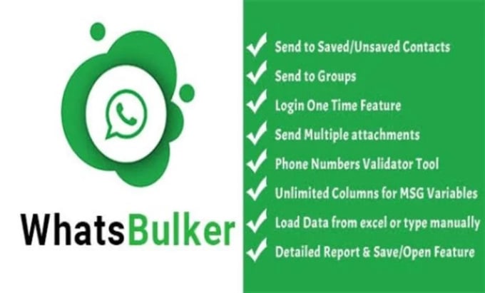 Gig Preview - Give whatsapp bulk sender, whatsapp tool