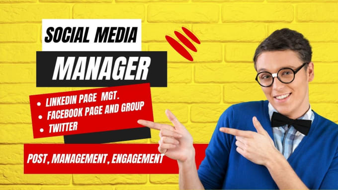 Gig Preview - Be your linkedin page social media manager