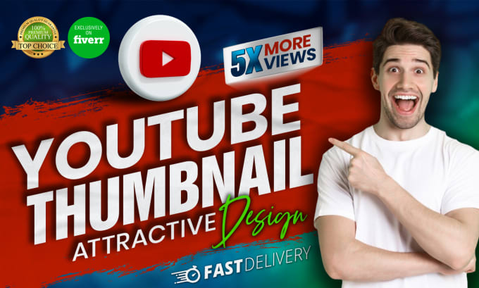 Gig Preview - Design catchy youtube thumbnail