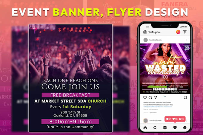 Gig Preview - Design party flyer, event flyer, banner, church flyer