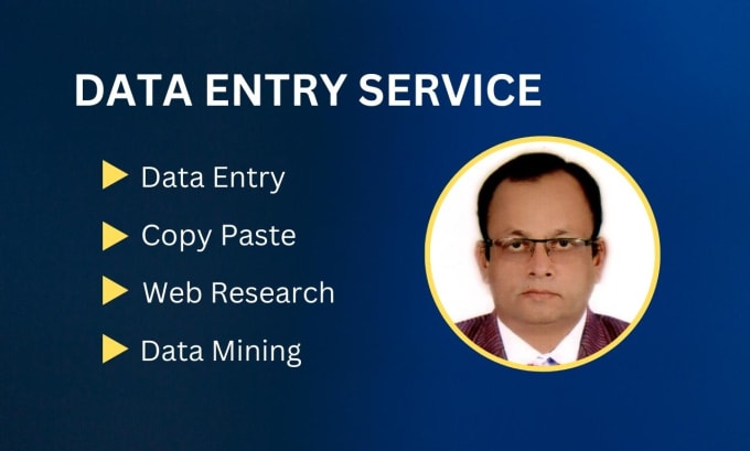 Gig Preview - Do absolute data entry, copy paste, research and data mining