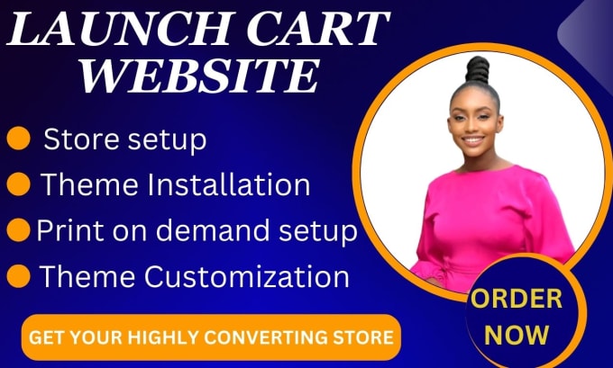 Gig Preview - Build a responsive launch cart store, launch cart website