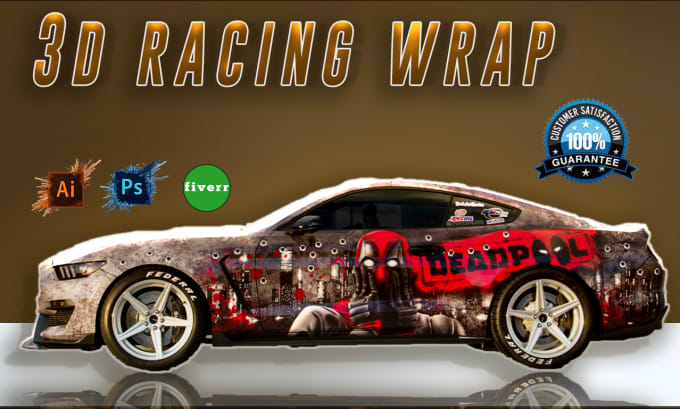 Gig Preview - Design motorsport, promotion liveries, stunting and  racing car wrap designs