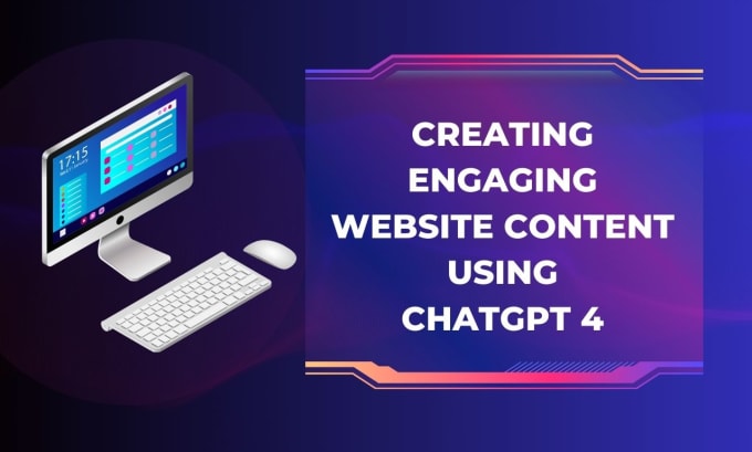 Gig Preview - Create an engaging website content with chat gpt4