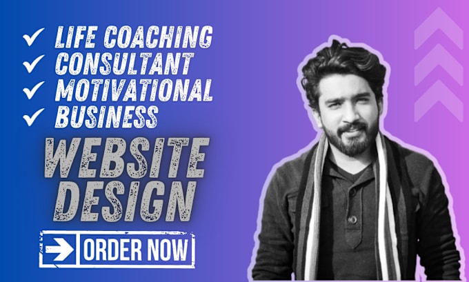 Gig Preview - Design life coaching, trainer, speaker or consultant website