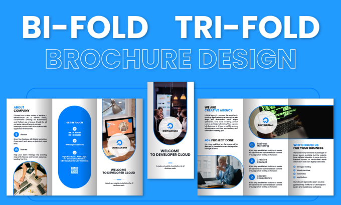 Gig Preview - Do brochure design and create bifold, trifold brochure design or flyer, leaflet