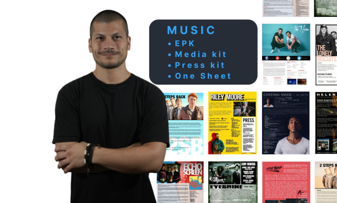 Gig Preview - Design a music press kit, media kit, epk, one sheet