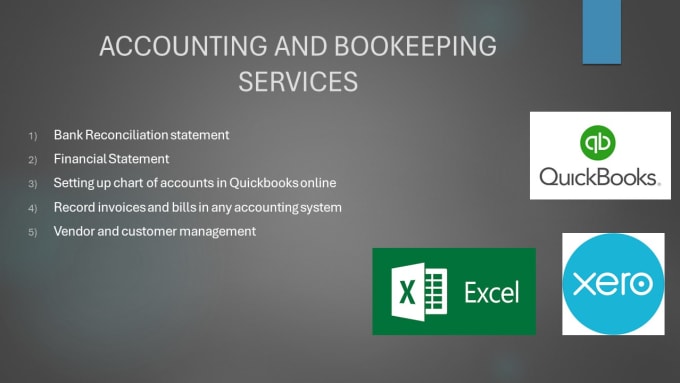 Gig Preview - Your virtual accountant for accounting and bookkeeping in quickbooks, xero,waves