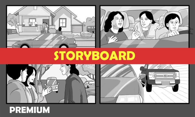 Gig Preview - Create a professional storyboard for your project