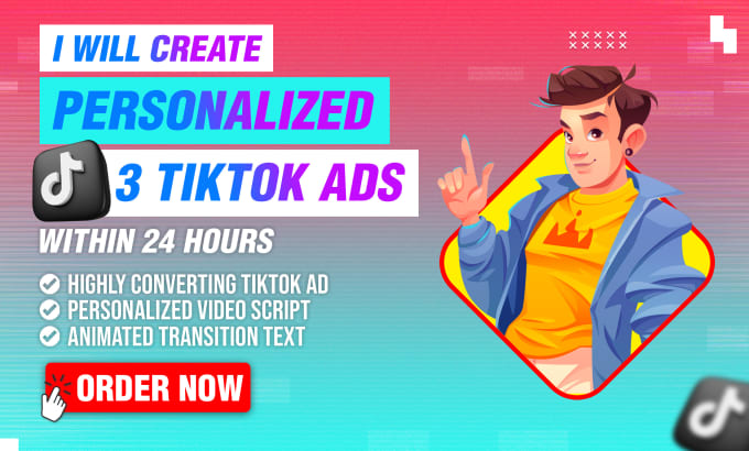 Gig Preview - Create personalized 3 tiktok ads within 24 hours