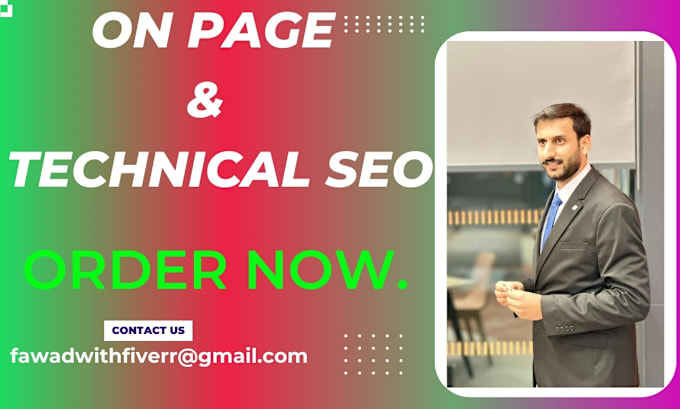 Gig Preview - Do on page and technical SEO on your website