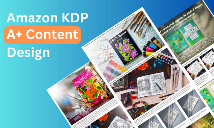 Bestseller - design attractive a plus content for amazon KDP