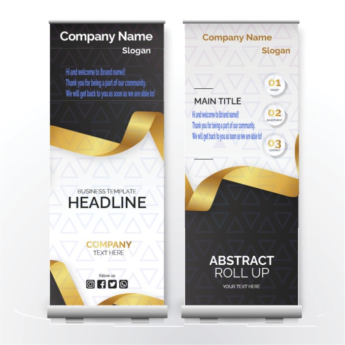 Gig Preview - Design creative roll up banner, retractable, facebook banner