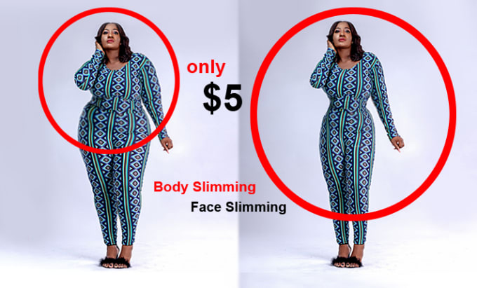 Gig Preview - Do body and face slimming, remove fat, body reshape in photoshop