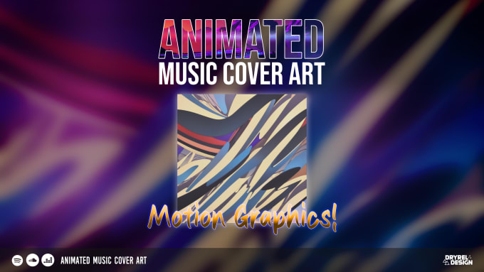 Gig Preview - Animate your single album and mixtape cover in motion graphics