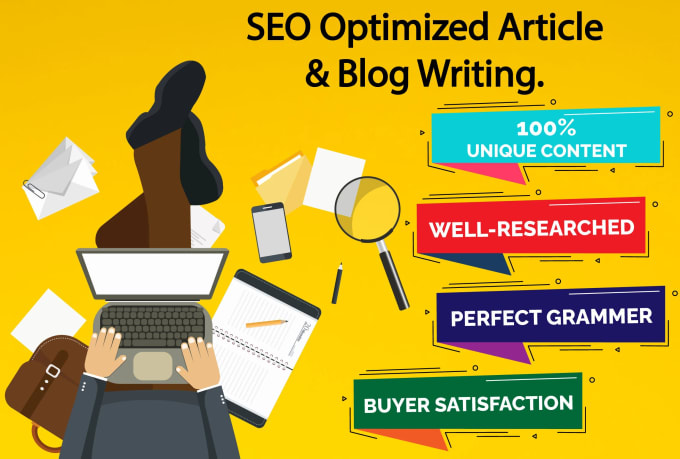 Gig Preview - Write a 500 words article,blog and content with SEO optimization and keywords