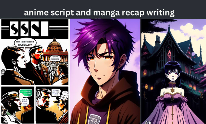 An immerse anime script , manga script, manhwa script scriptwriting