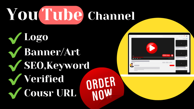 Gig Preview - Create, setup, design, optimize and manage youtube  channel