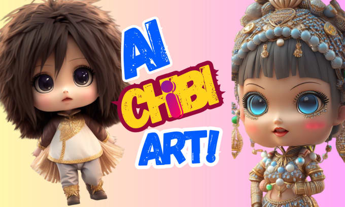 Gig Preview - Create chibi art or chibi character for you using ai