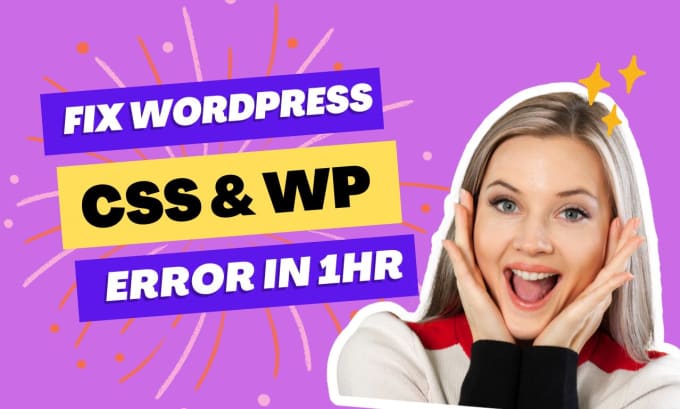 Gig Preview - Fix wordpress error or CSS issues in 1 hour