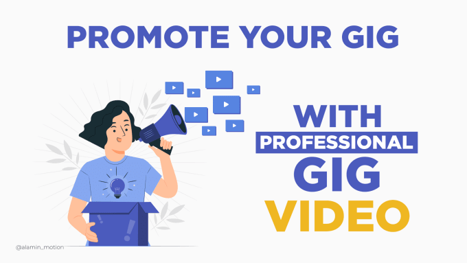 Gig Preview - Create a promotional gig video for your fiverr gig