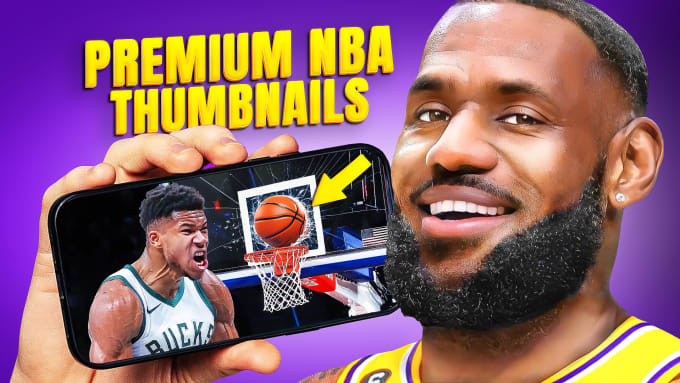 Gig Preview - Design basketball or nba youtube thumbnails