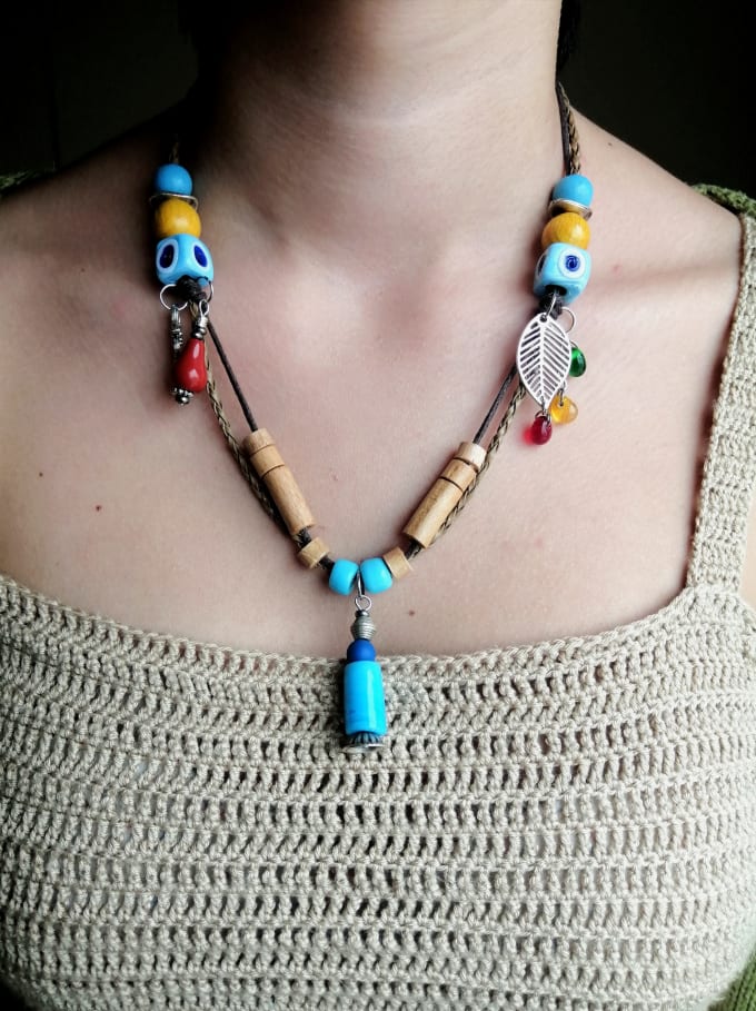 Gig Preview - Make handmade ethnical jewelry like necklaces, earrings, bracelets for you