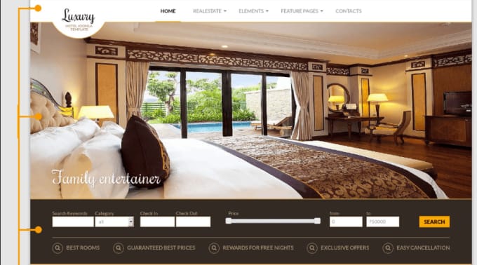 Bestseller - build HQ wordpress hotel booking website