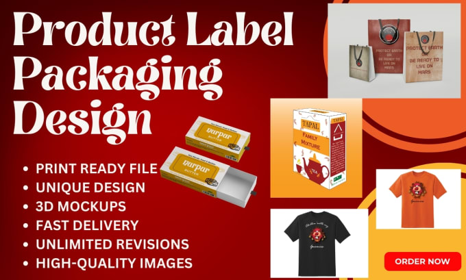 Gig Preview - Design your product label and packaging