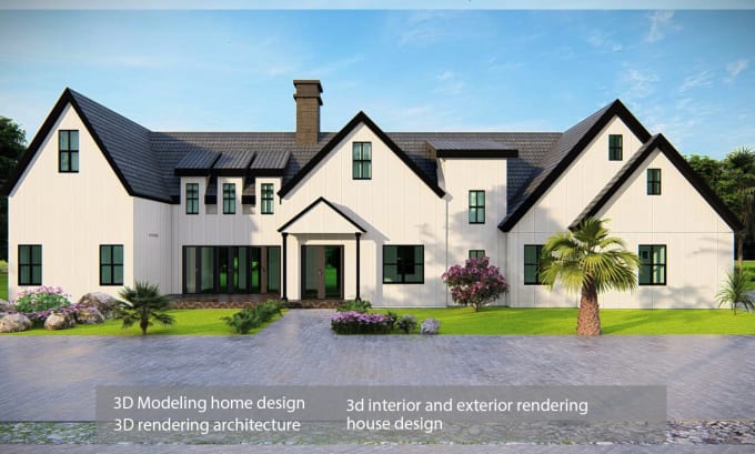 Gig Preview - Rendering 3d home modeling and house design with walkthrough