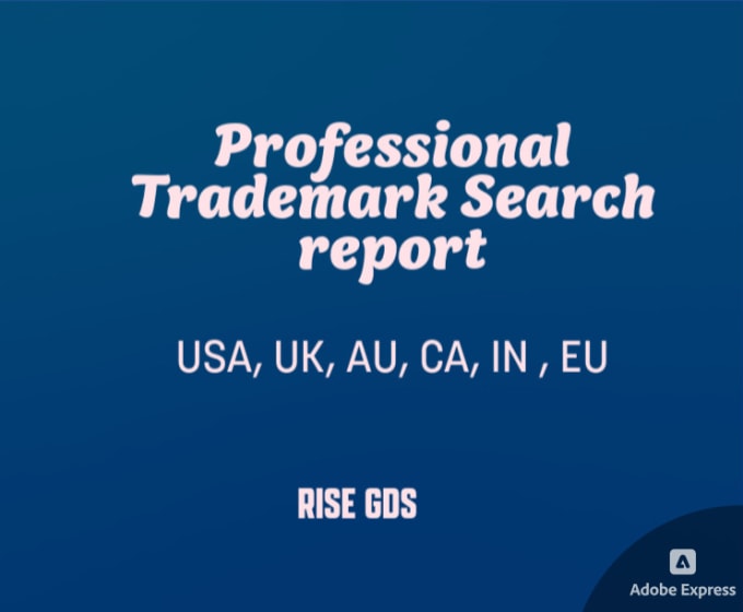 Gig Preview - Do trademark search in USA, UK, ca, eu, au, in