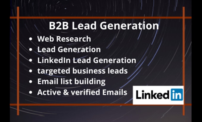 Gig Preview - Do b2b lead generation and email list building