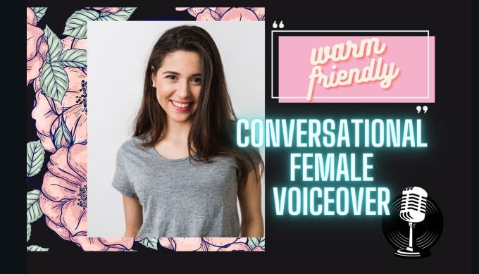 Gig Preview - Record a cool and conversational female voice over