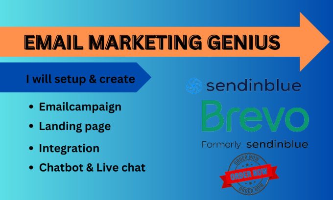 Gig Preview - Be your email marketing brevo sendinblue email marketing virtual assistant