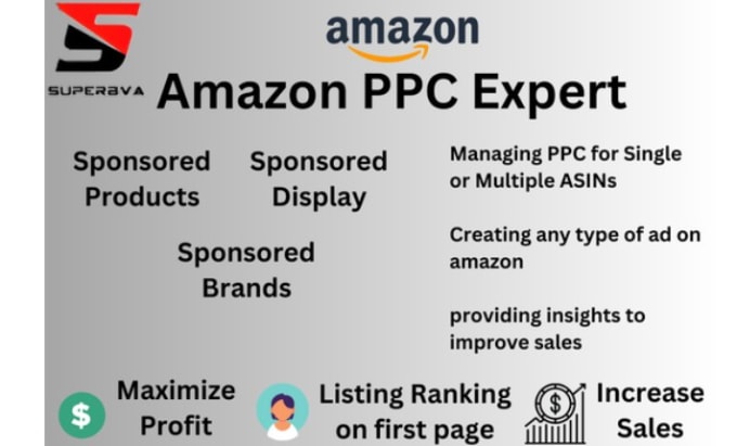 Gig Preview - Set up, manage and optimize your amazon PPC campaign sponsored ads