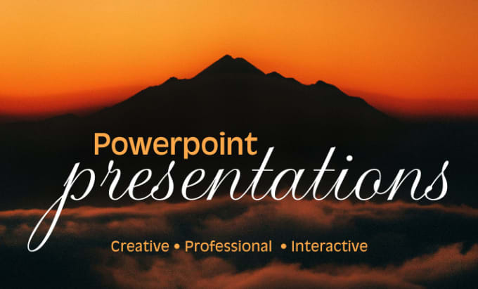 Gig Preview - Professional powerpoint presentations and graphics designer