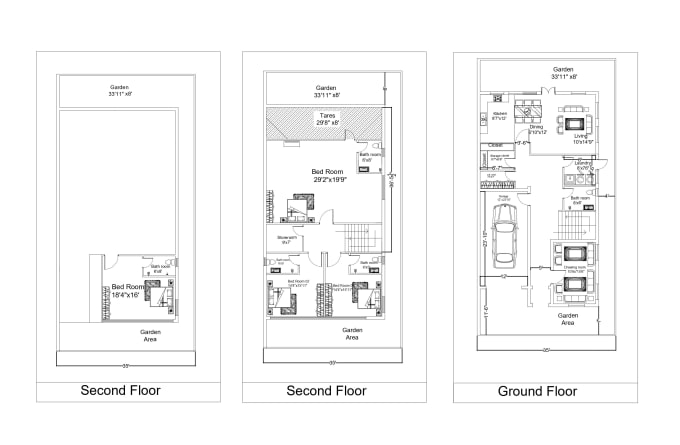 Gig Preview - Design professional architectural 2d floor plans in autocad