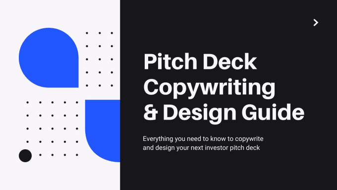 Gig Preview - Send you a pitch deck copywriting and design guide