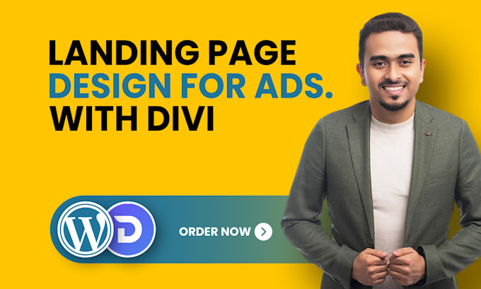 Gig Preview - Design high converting landing page for ads with divi theme