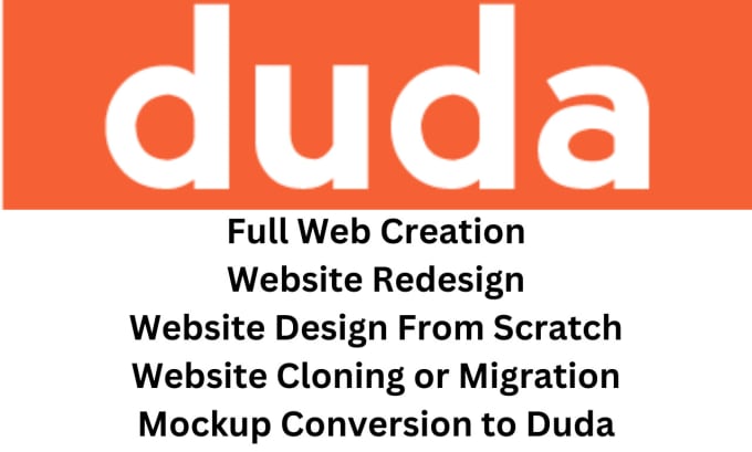 Gig Preview - Duda website, duda, duda website design, duda website builder, website design