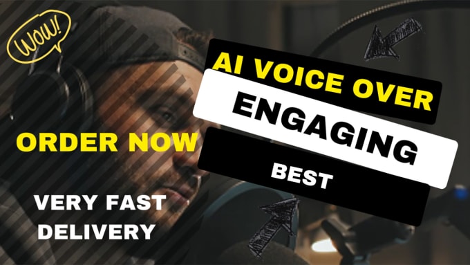 Gig Preview - Record a male or female ai voice over , over 53 voices